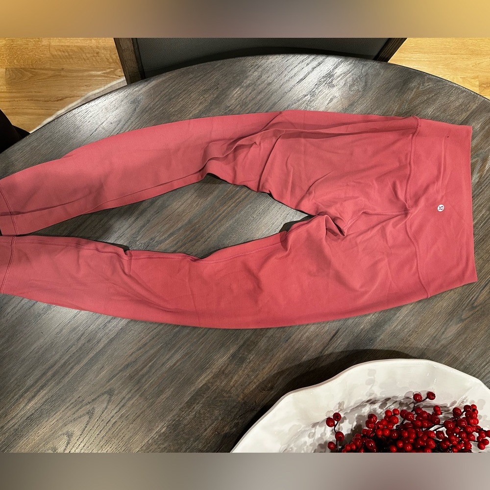 Lululemon Align Pants 28 length highrise excellent Condition Coral Color
